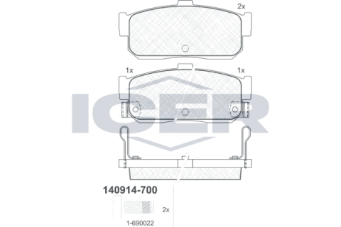 Колодки тормозные (задние) Nissan Almera/Maxima 95-00/Primera 90-98/Sunny 90-95/Infiniti I30 97-