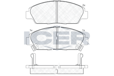 Колодки гальмівні (передні) Honda Accord V 92-98/Prelude III/IV/V 86-01/Rover 600 93-00