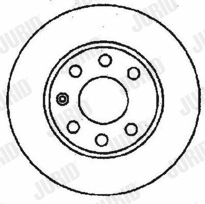 Диск гальмівній передні daewoo lanos,nexia,ascona, astra,kadett e, vectra a