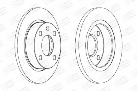 CHAMPION FORD Диск тормозной передний Fiesta,Escort 90-