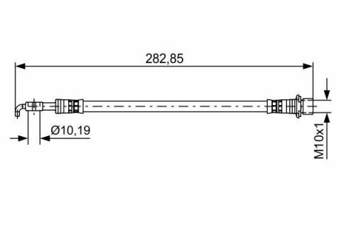 Шланг гальмівний задній TOYOTA YARIS -11