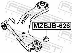 Пильник шарової опори 18x34x23 Mazda 3/323/626 -08