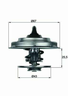 Термостат Chrysler Voyager III 90-08/Dodge Caravan 95-01/Ford Scorpio II 2.5TD 94-98