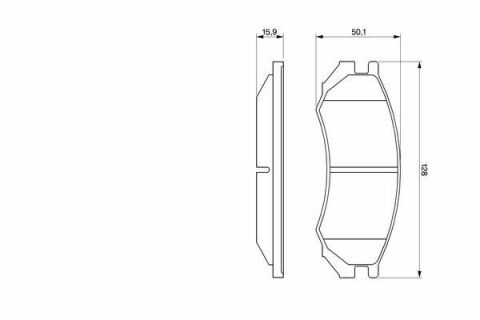 Колодки гальмові дискові (передні) NISSAN Primera