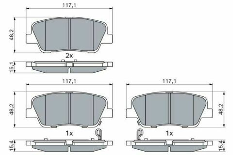 Колодки тормозные (задние) Hyundai Santa Fe II 06-/Kia Sorento II 09-