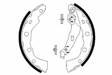 Колодки тормозные CARISMA 1.6,1.9TD 99- MITSUBISHI