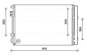 Радіатор кондиціонера (конденсатор) з осушувачем dolaris iv, veloster, kia rio iii 10- Hyundai