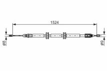 Трос ручного тормоза Трос ручного тормоза