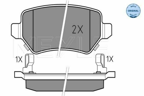 Колодки тормозные (задние) Opel Combo 01- (с датчиком)