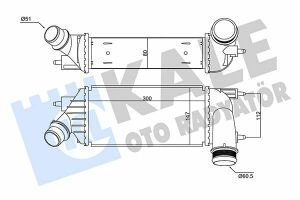 KALE CITROEN Интеркулер C8,Jumpy,Fiat Scudo,Peugeot 2.0HDI 06-