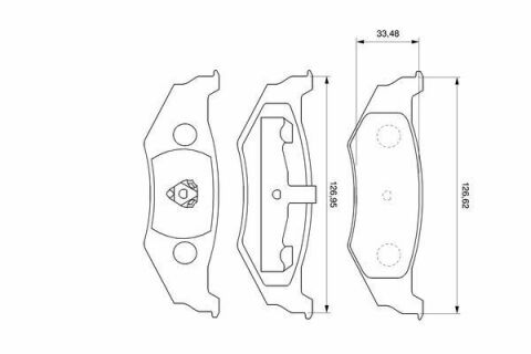 Колодки гальмівні (задні) Chrysler 300M/Neon/Sebring 98-07 (Lucas-Girling)