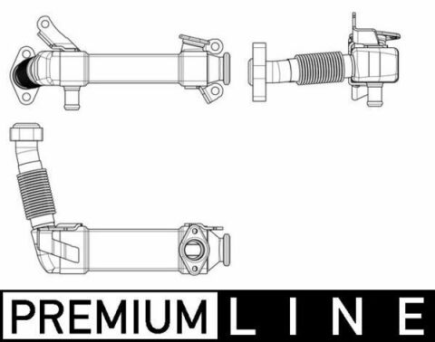 Радиатор рециркуляции ВГ BMW 3 (E46/E90/E91)/5 (E60/E61)/X5 (E70) 04-10 (M47/M57/N57)