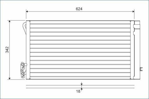 Радіатор кондиціонера BMW 3 (E90/E91)/X1 (E84)/1.6-3.0D 04-16 (N47/N57/N55)