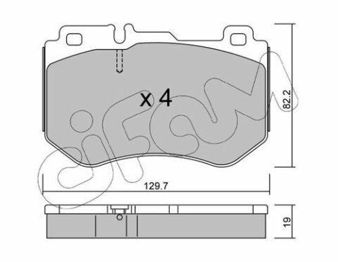 Колодки тормозные передние W205 DB