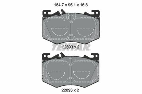 Колодки тормозные (передние) MB A-class (W177)/ CLA-class AMG 18- (Brembo)