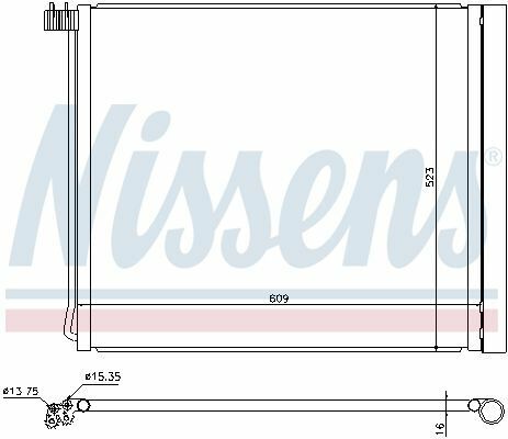 Радіатор кондиціонера BMW X5 (E70/F15/F85) 09-18/X6 (E71/E72/F16/F86) 09-19