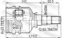 ШРКШ (ШРУС) внутренний 23x34x23 TOYOTA COROLLA 91-, фото 2 - интернет-магазин Auto-Mechanic