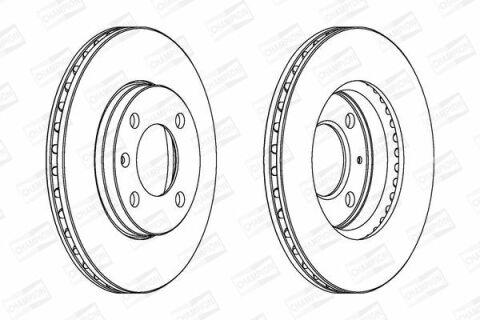 Диск тормозной вентилируемый передний audi 80,golf ii,iii,passat,polo