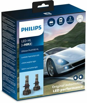 11012U91X2 (PHILIPS) LED HIR2  Ultinon Pro9100 +350%  X2  12/24V 20W