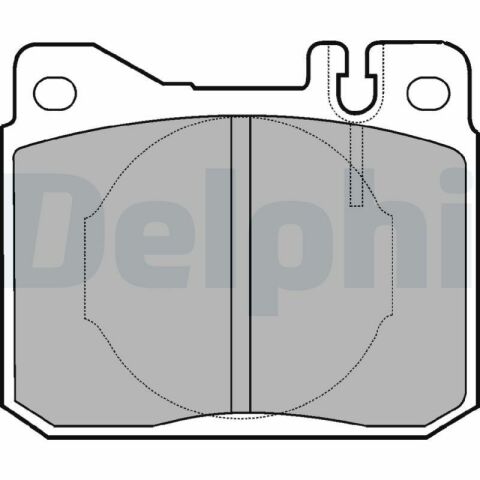 DELPHI DB Тормозные колодки пер.W123 79-85,W126 85-91