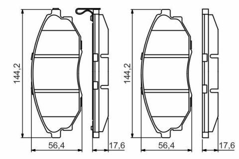 Колодки тормозные (передние) Chevrolet Epica 04-11