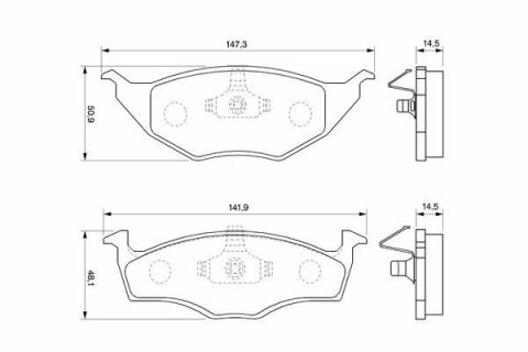 Колодки гальмові передні Lupo VW