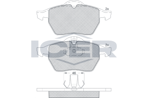 Колодки тормозные (передние) Opel Astra G 99-02/Vectra B 95-03/Calibra A 91-97/Saab 9-3 98-09