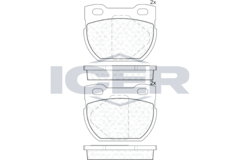 Колодки гальмівні (задні) Land Rover Defender II 90-16