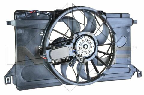 Вентилятор радіатора Ford Focus 1.4/1.6 04-12/Mazda 1.3/1.6 03-09 (з дифузором)