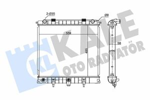 KALE LANDROVER Радіатор охолодження Range Rover II 2.5D 94-