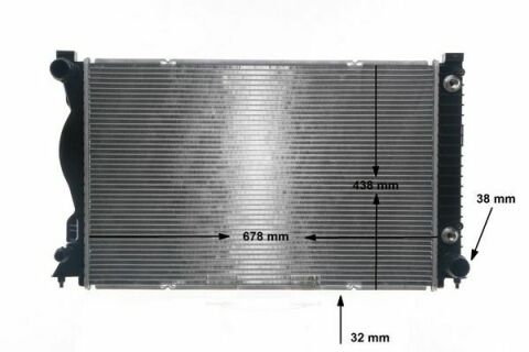Радіатор охолодження Audi A6 2.4/2.8/3.0/3.2 04-11