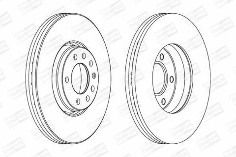 Диск гальмівний передній Astra G, H, Meriva, Zafira OPEL