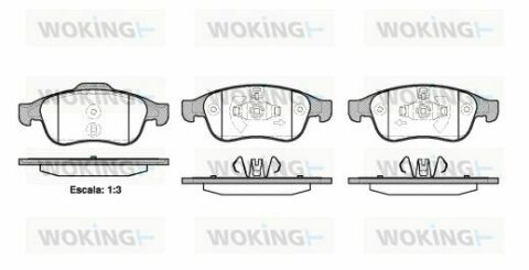 Тормозные колодки пер. Megane 09-/Duster 10-/Dokker 13-