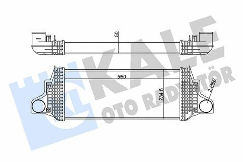 KALE DB Інтеркулер W164/X164 300/350CDI 05-