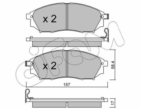 Гальмівні колодки пер. QX50/Q70/Q60/Navara/Qashqai/Murano/Pathfinder/Koleos 01-