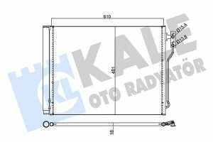 KALE BMW Радіатор кондиціонера 5 F10 520/530 11-16