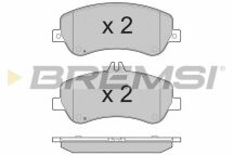 Тормозные колодки перед. MB GLK X204 08-15 (bosch)