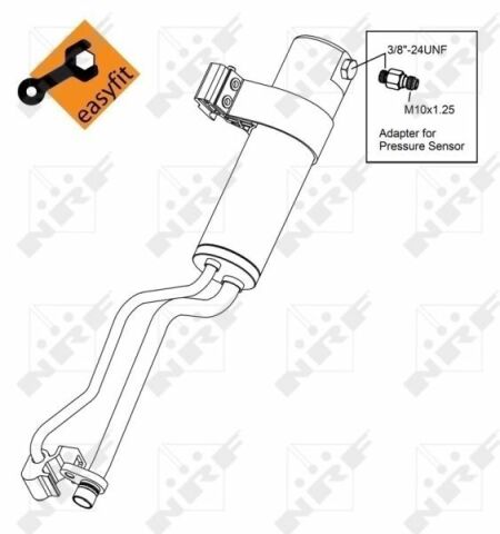 Осушувач кондиціонера Nissan Qashqai 1.5DCI/2.0DCI 07-14 Осушувач кондиціонера Nissan Qashqai 1.5DCI/2.0DCI 07-14