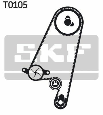 Комплект ГРМ Opel Astra F/Omega A/B/Vectra A/B 1.6/1.8/2.0i 88-03 (20x146z)