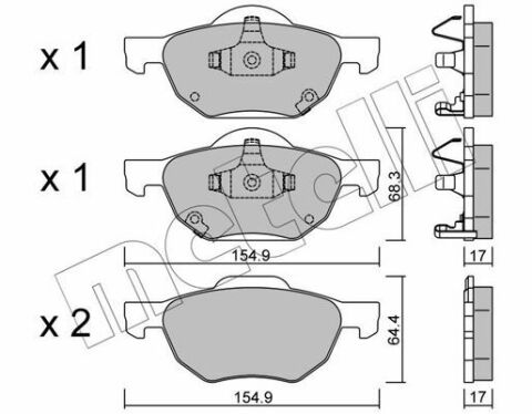 Колодки тормозные (передние) Honda Accord VII 03-08