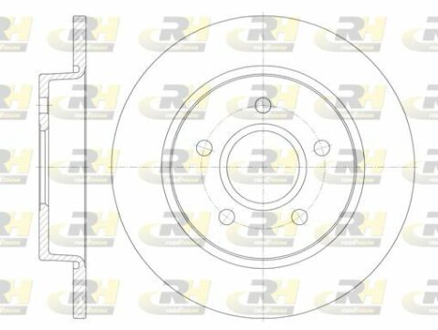 Диск гальмівний (задній) Ford Focus/C-Max 04- (264.8x11)