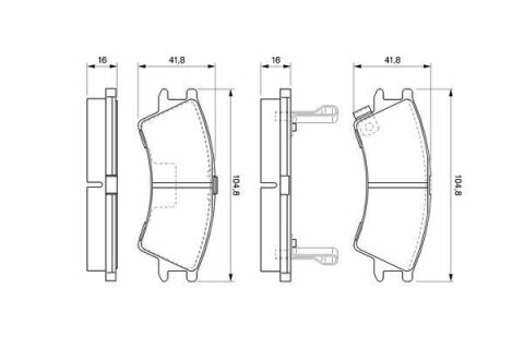 Тормозные колодки Atos 98- HYUNDAI