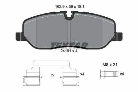 Колодки тормозные (передние) Land Rover Range Rover 02- (Lucas) Q+