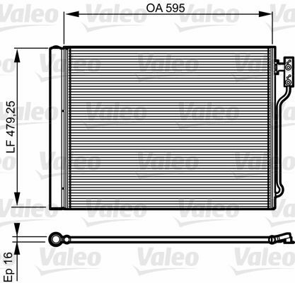 Радиатор кондиционера BMW 5 (F10/F11/F18)/7 (F01/F02/F03/F04) 2.0/2.8 09-17