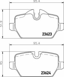 Тормозные колодки зад. BMW 3(E90)/1(E81) 04-13 (TRW)