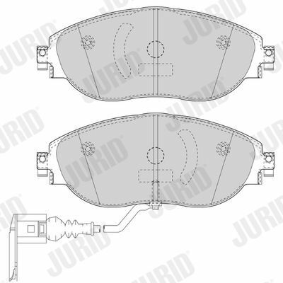 гальмівні колодки передніaudi a3,seat,skoda octavia,golf vii,sharan 10-