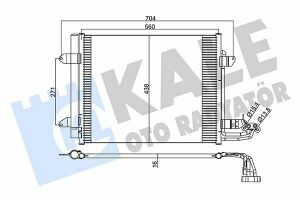 Радиатор кондиционера caddy iii, touran 03-