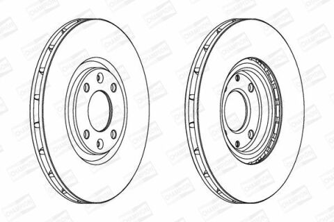 Диск гальмівний передній C4, DS4, DS5, Peugeot 308,3008,5008 CITROEN
