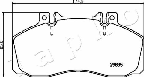 Колодки гальмівні для дисків MERCEDES-BENZ T2/LN1 Автобус O 611 D (672.372, 672.373)