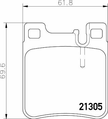 Гальмівні колодки зад. W140/210 Гальмівні колодки зад. W140/210